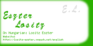 eszter lositz business card
